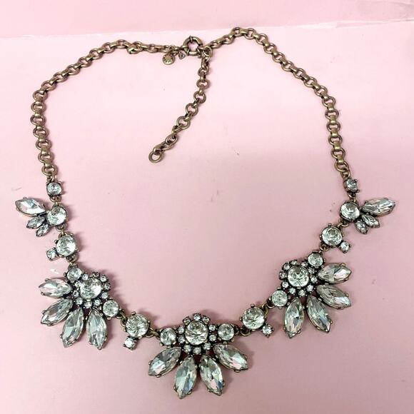 J Crew Statement Necklace with beautiful Rhinestones - Picture 5 of 5